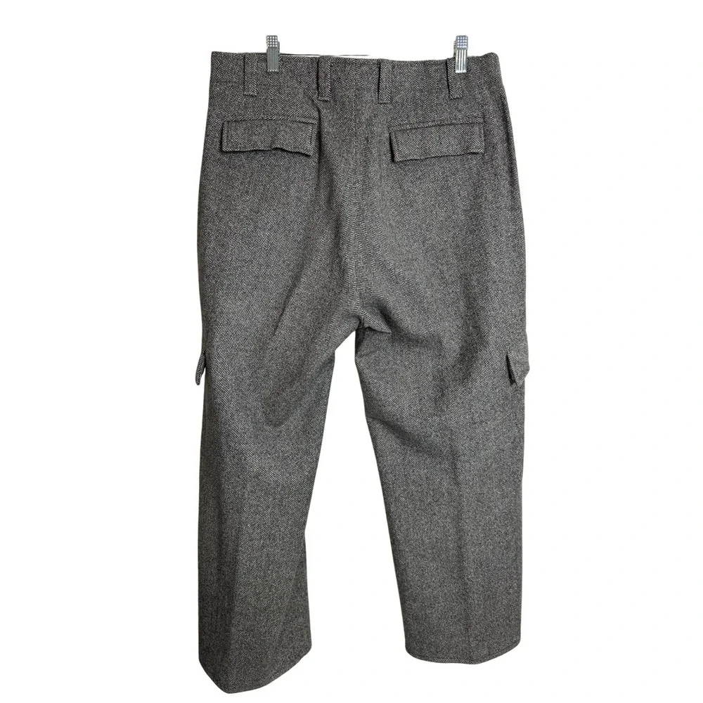 Banana‎ Republic Men's Herringbone Wool Blend Cargo Pants Size 32x32 Brown - Picture 10 of 14